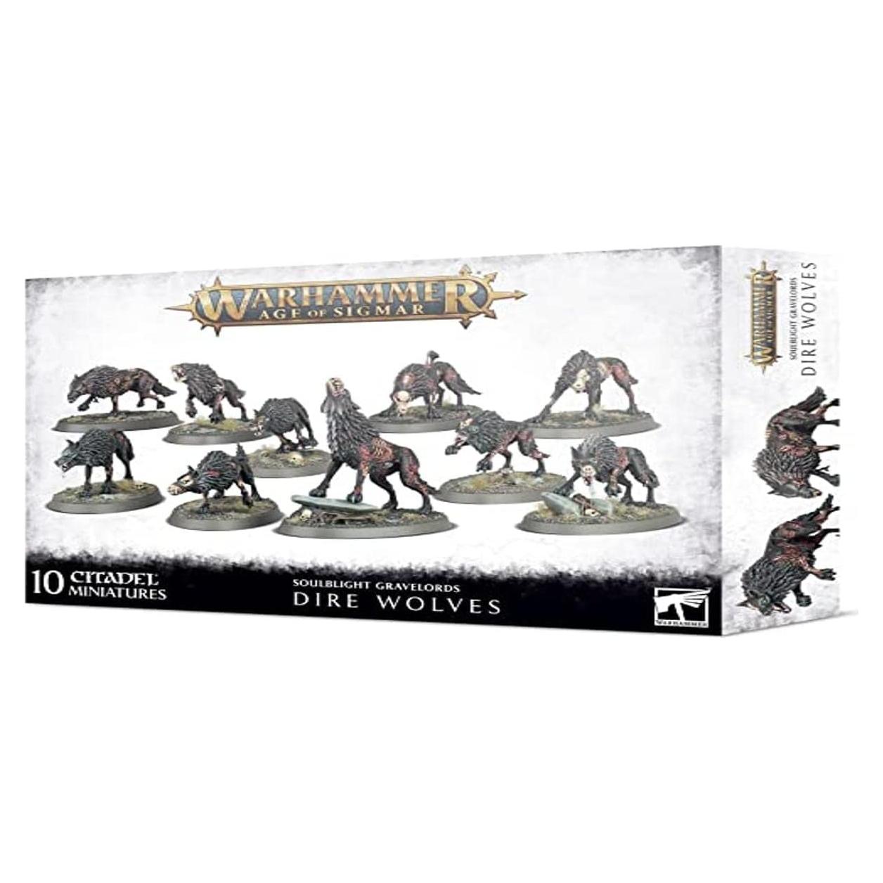 Warhammer Age of Sigmar Games Workshop Lobos Dire 9 unidades