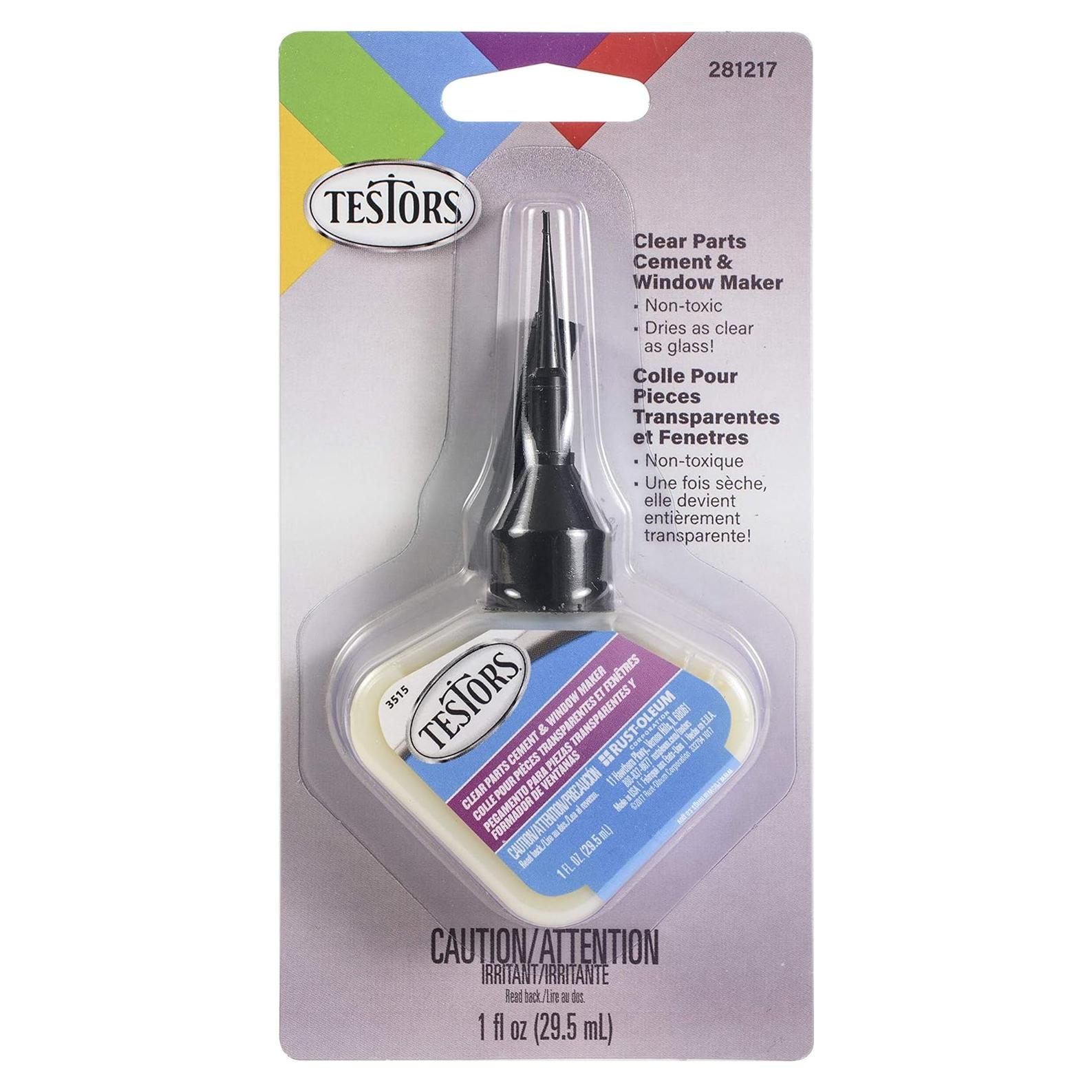 Cemento para Piezas Transparentes Testors 30ml Adhesivo