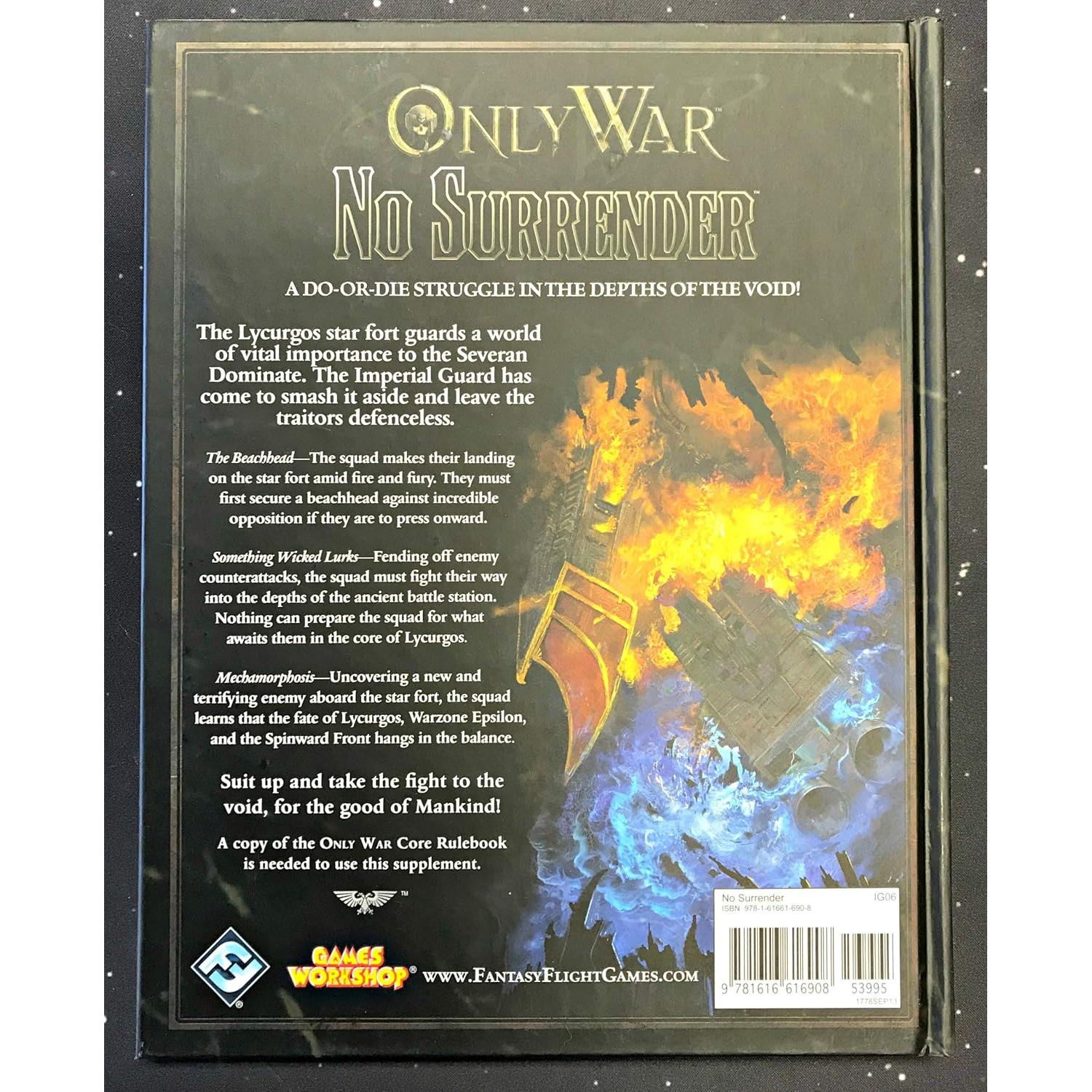 Suplemento de Aventura Only War RPG No Surrender