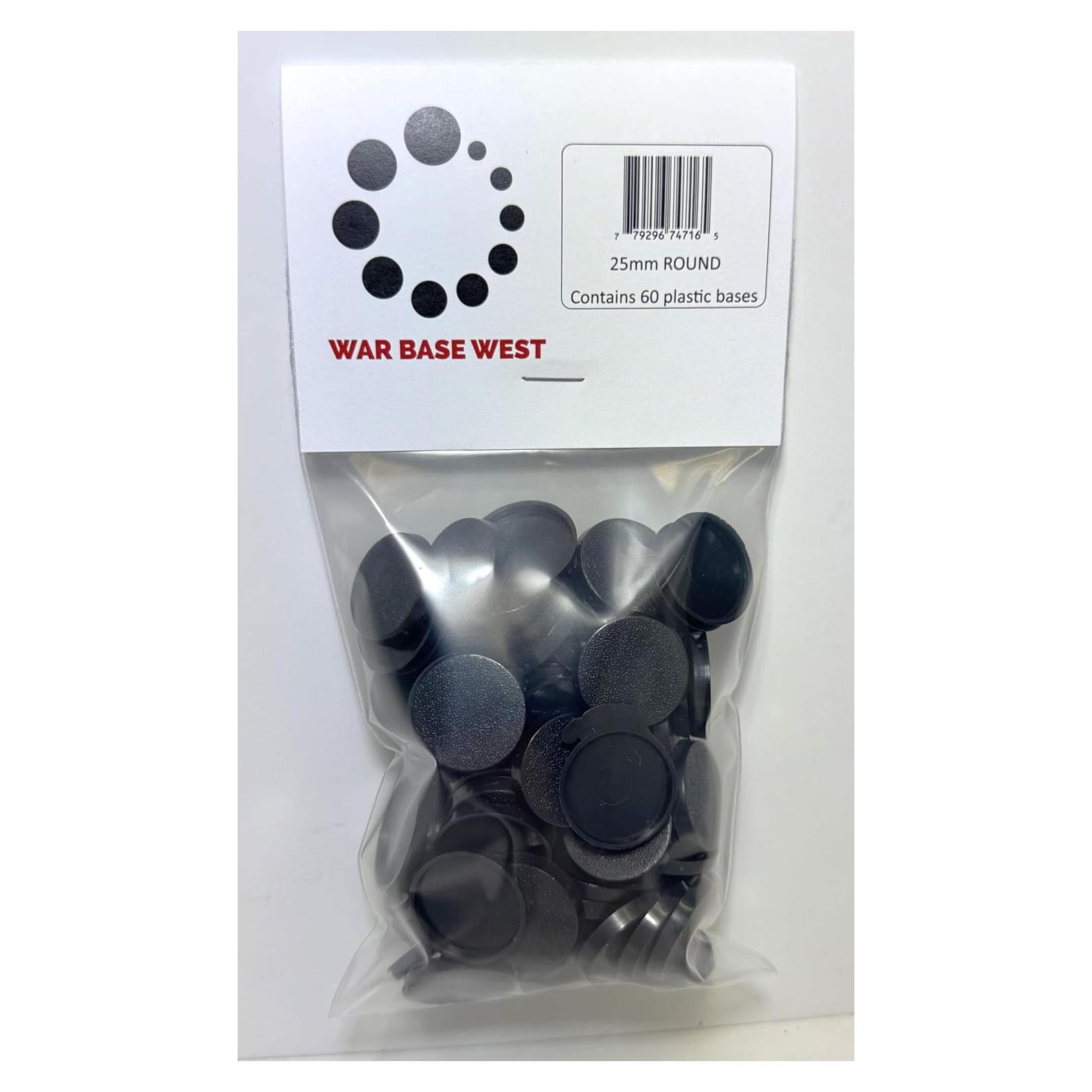 Lote de 60 bases redondas 25mm Warhammer 40k AoS