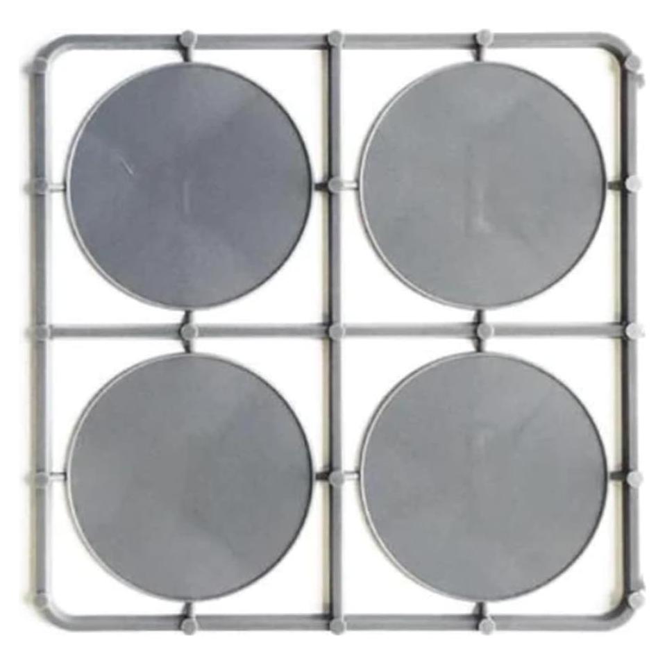 Bases Plásticas Redondas Warlord Games 16x60mm para Miniaturas