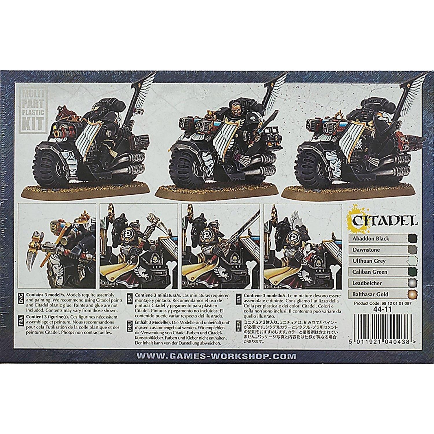 Comando Ravenwing Dark Angels Games Workshop - Miniaturas 122 Piezas