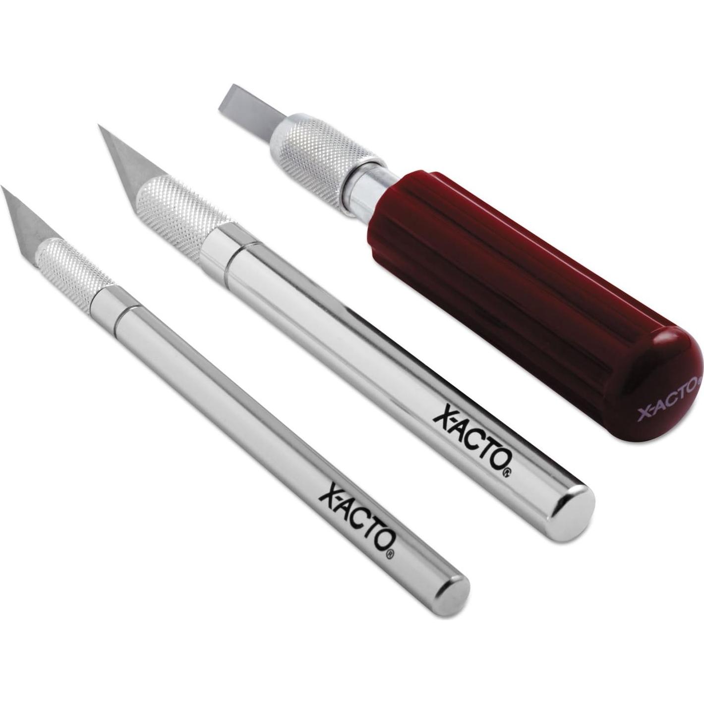 Juego de cuchillos de precisión X-ACTO 3 cuchillos 13 hojas