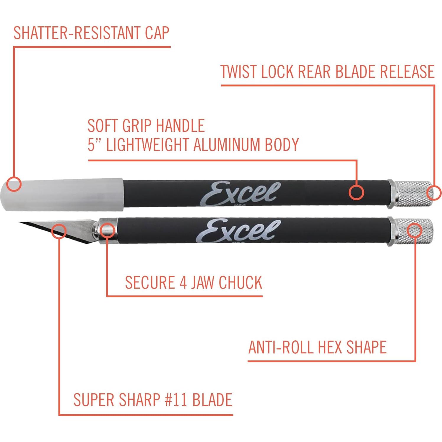 Juego de cuchillos de manualidades Excel Blades K18 - 2 paquetes