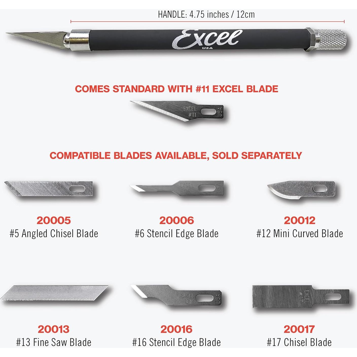 Juego de cuchillos de manualidades Excel Blades K18 - 2 paquetes