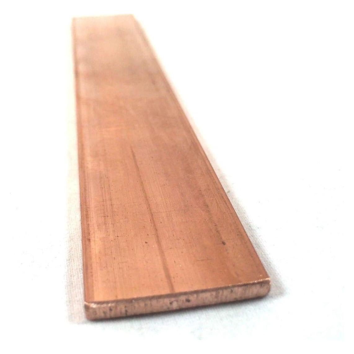 Barra Plana de Cobre SuperDi C110-1 3.175mm x 25.4mm x 152.4mm