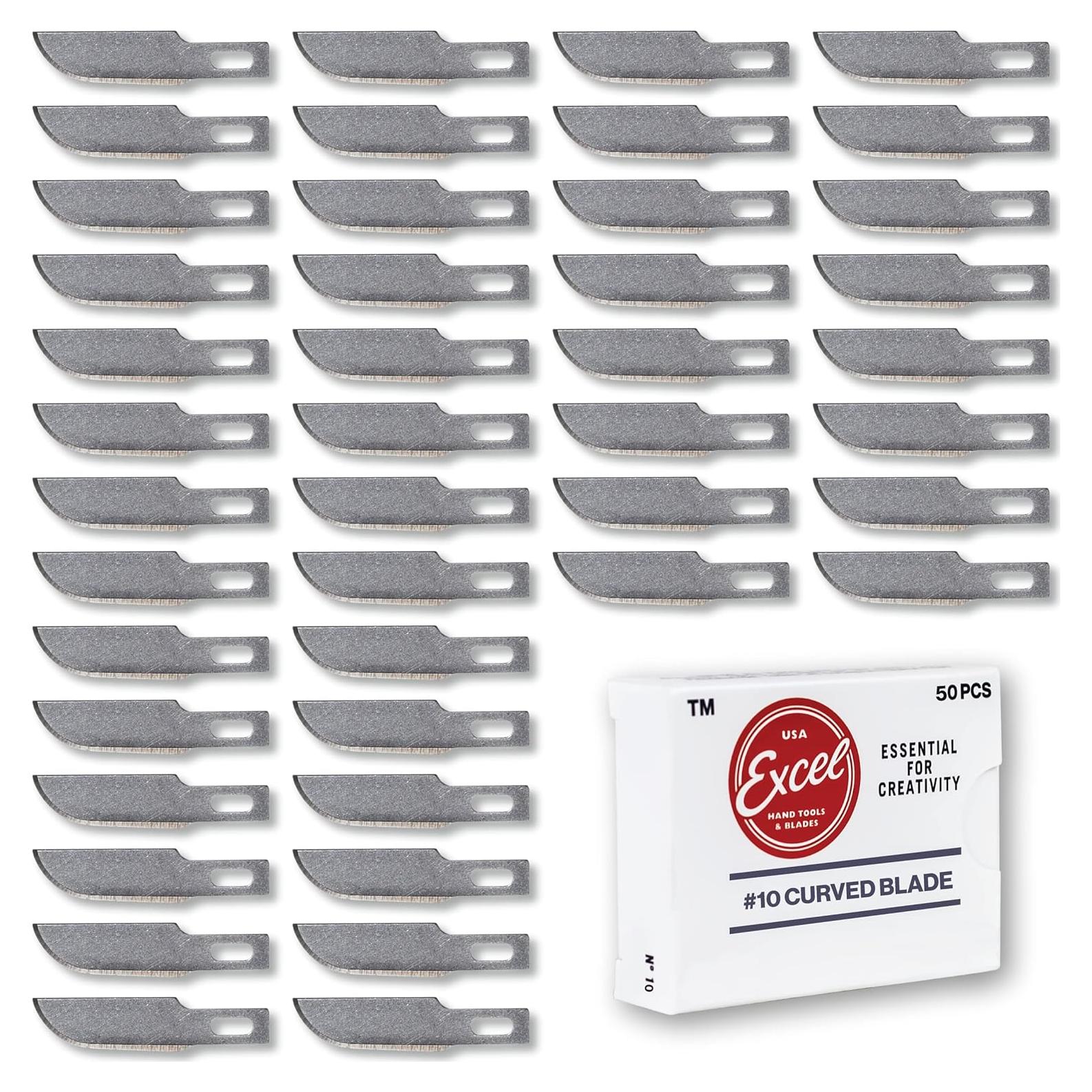 Cuchillas de Repuesto Excel Blades #10 Curvadas 50 PCS