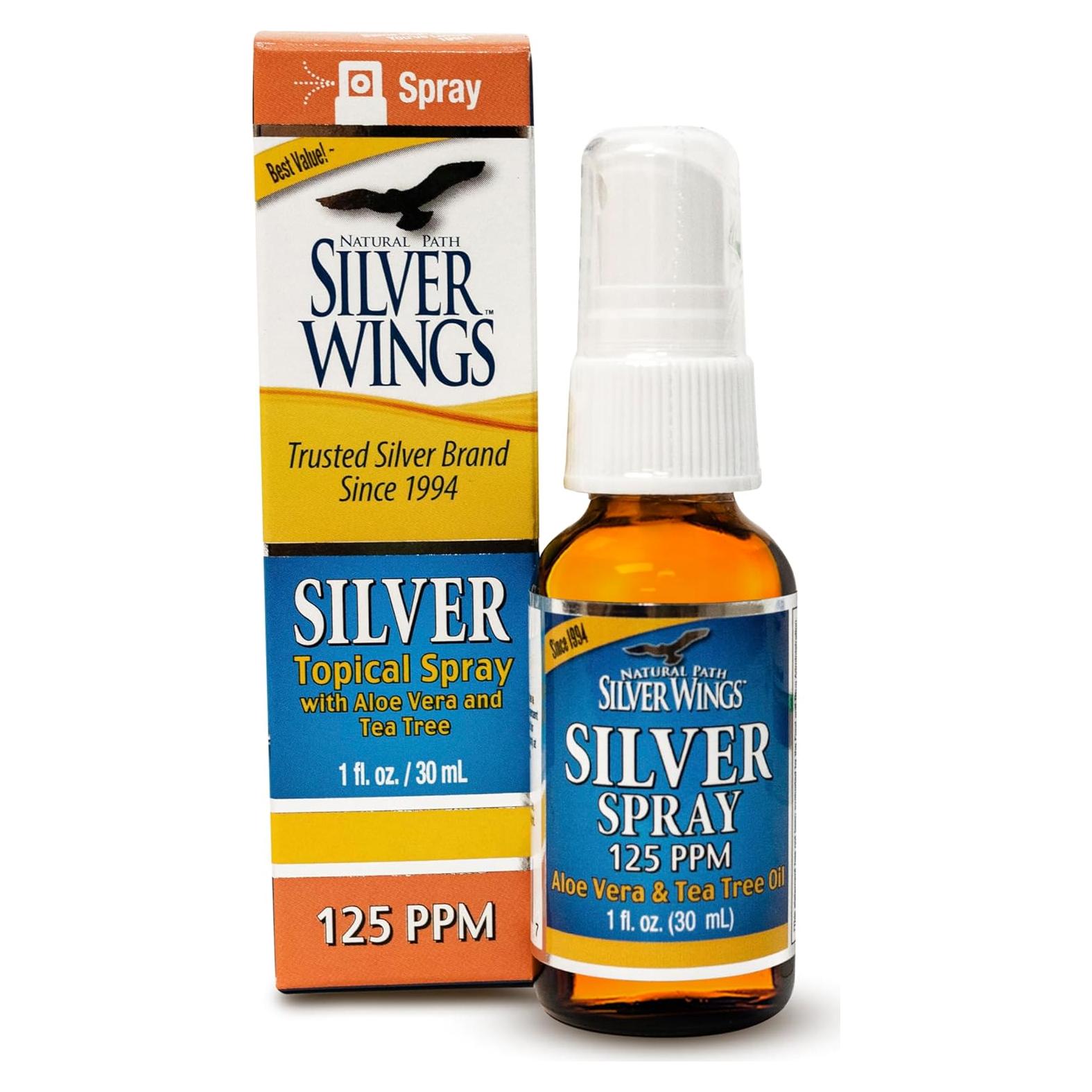 Spray Tópico de Plata 125ppm Natural Path - 30ml con Aloe Vera