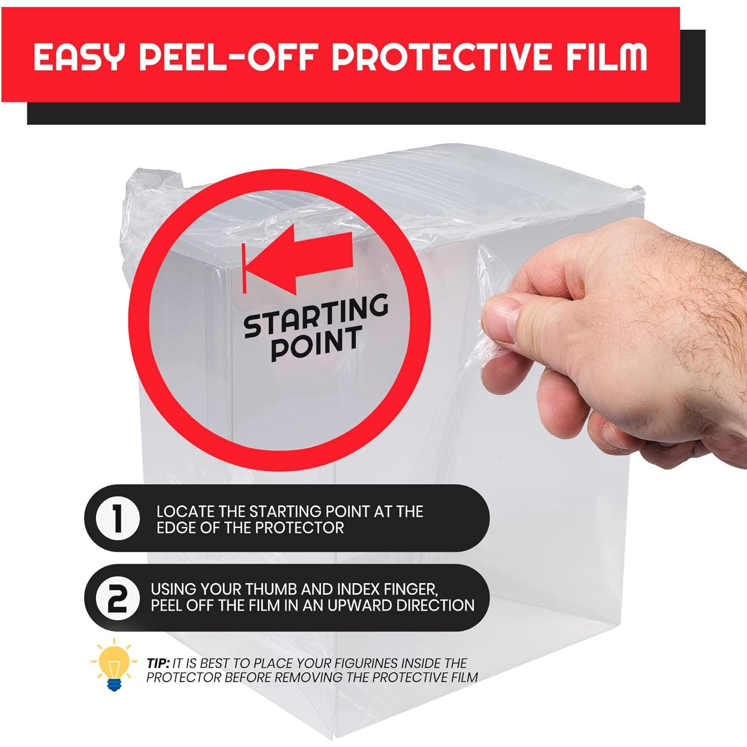 Protector de Exhibición Acrílico EVORETRO para Figuras 3.75"