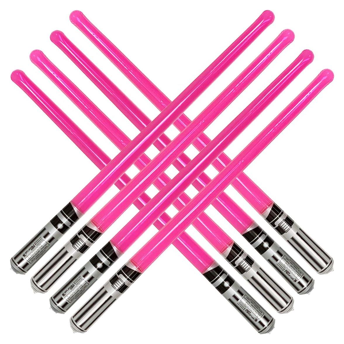 8 Espadas Inflables Rosadas Megasumer 79 cm