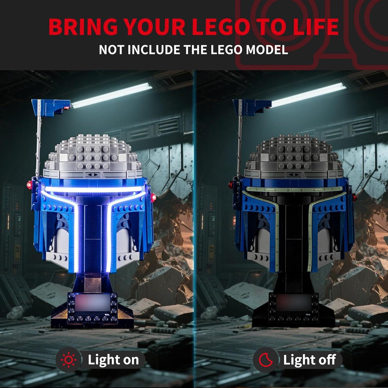 Kit de Luz LED BRIKSMAX para Casco Lego Jango Fett 75408