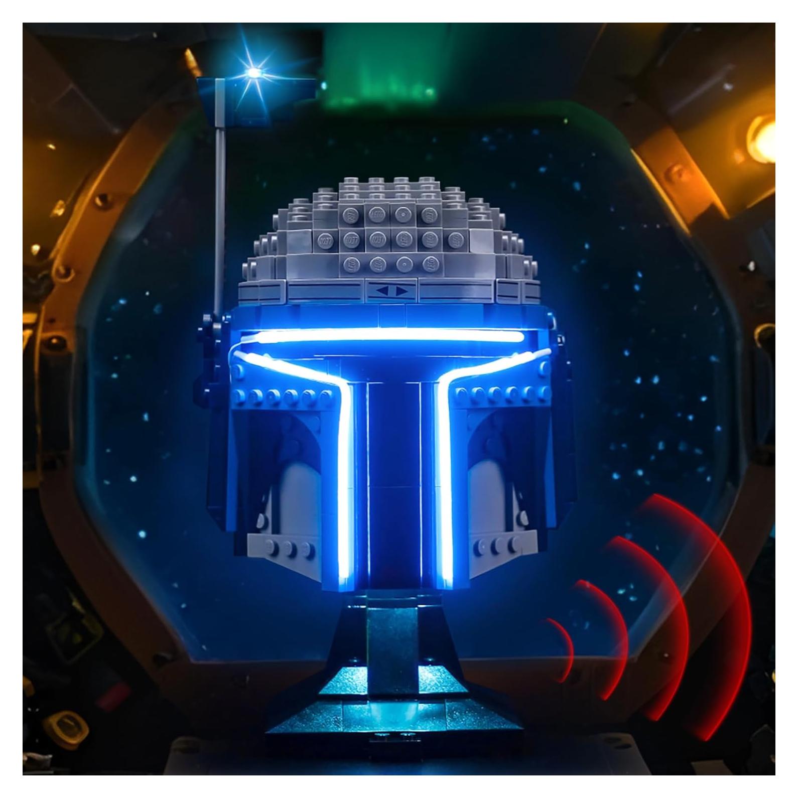 Iluminación LED Brickshining para Casco Jango Fett LEGO 75408