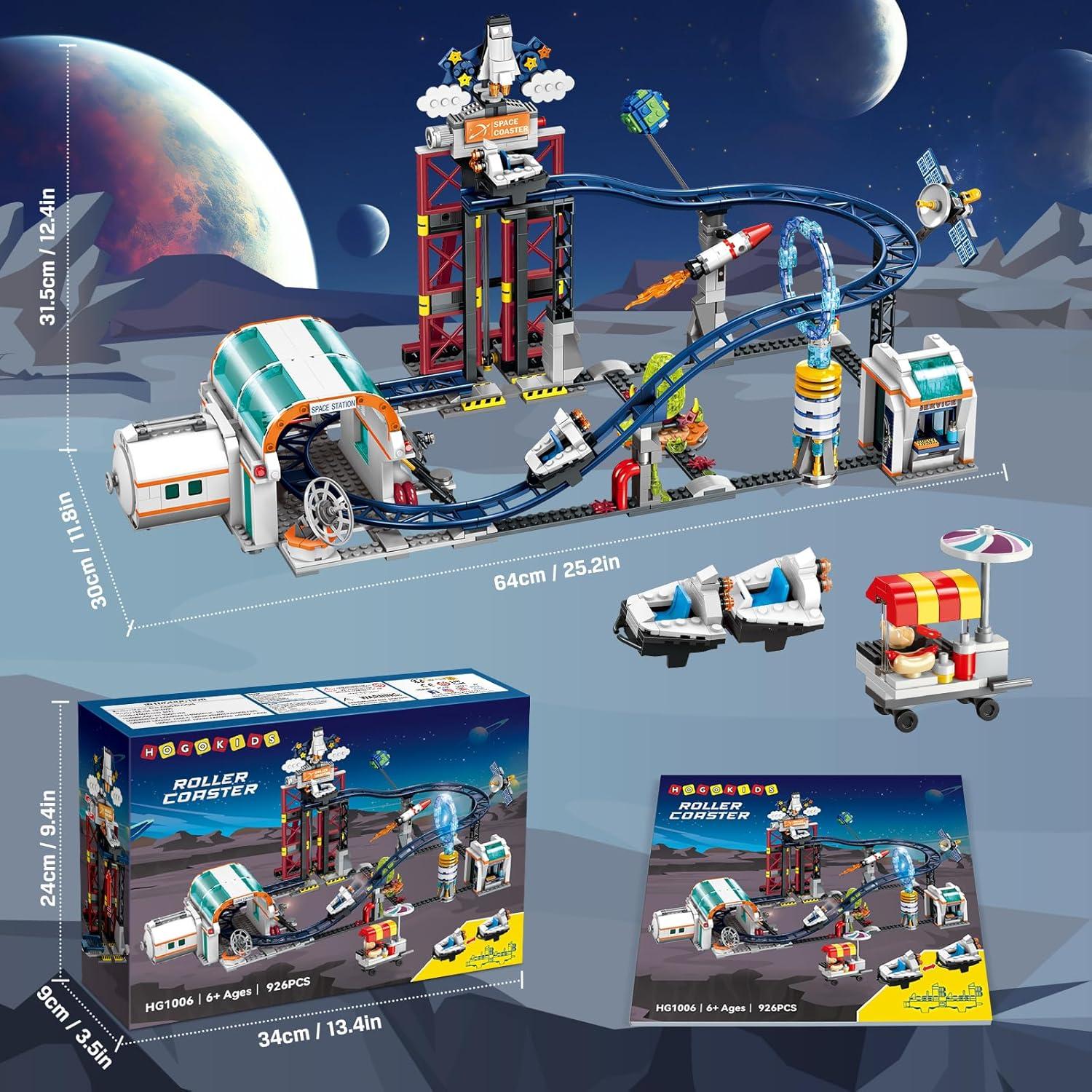 Juego de Construcción Montaña Rusa Espacial HOGOKIDS 926 Piezas