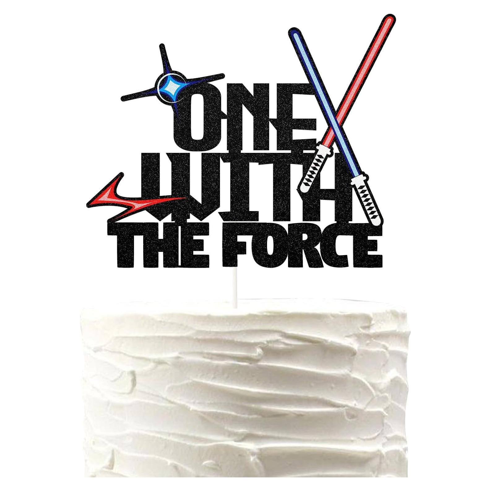 Toppers de pastel Alien One With The Force - PHOHUI - 11.48cm