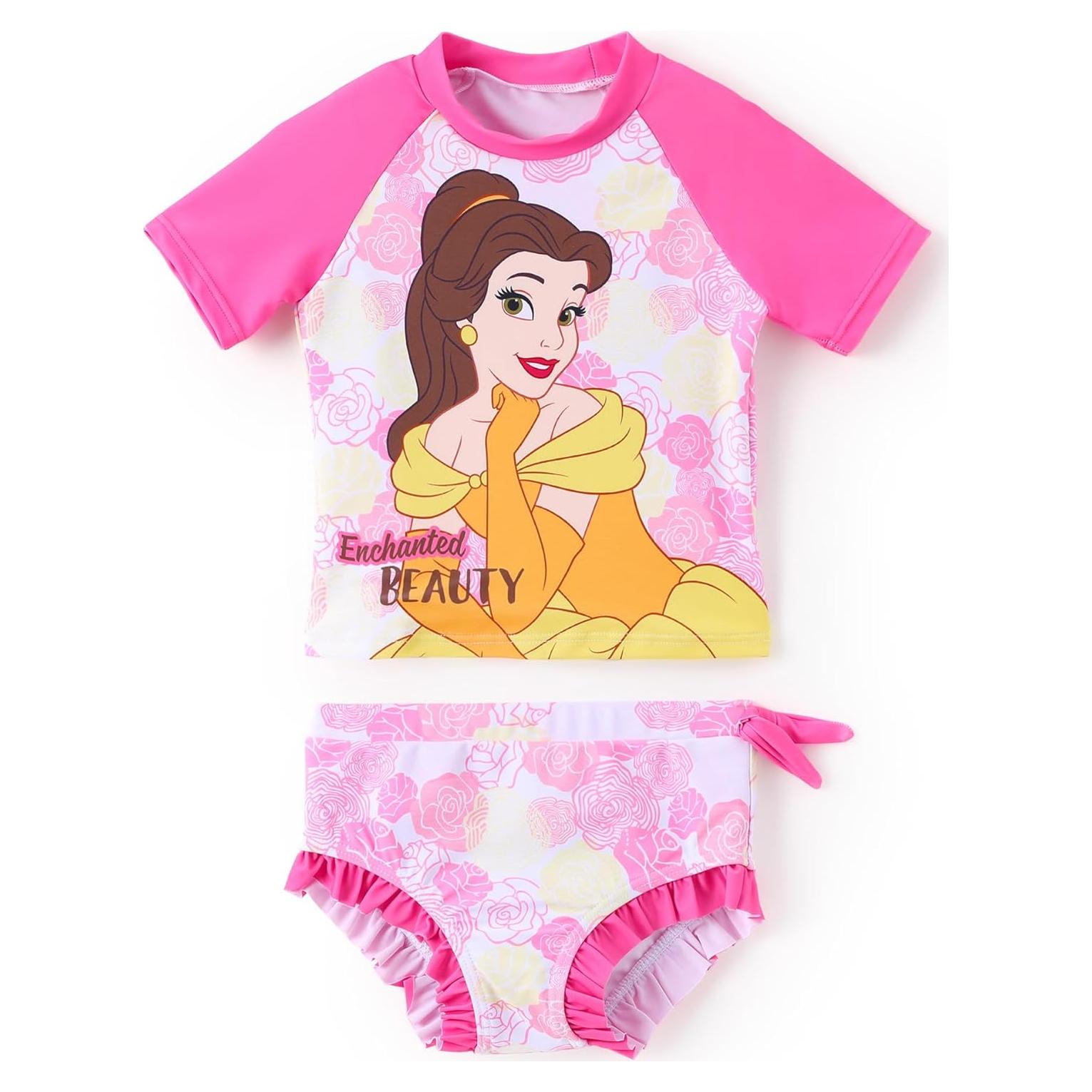 Traje de baño Tankini Disney Princess para niña 2T Rosa