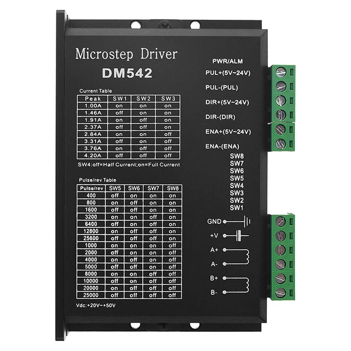Controlador de Motor Paso a Paso Tofelf DM542 20-50V 4.2A
