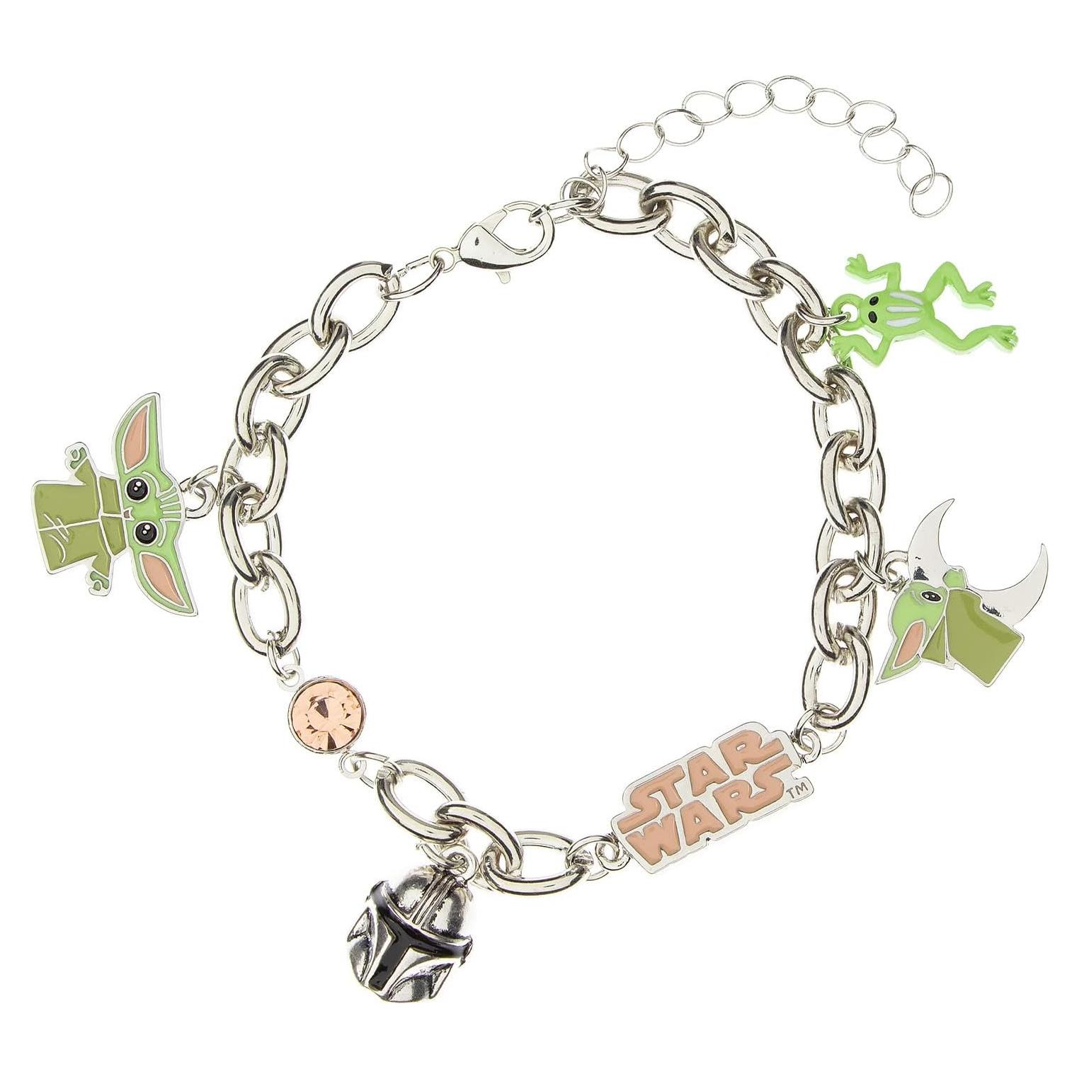 Pulsera de Encanto Bebé Yoda Bioworld 25.4 cm The Mandalorian