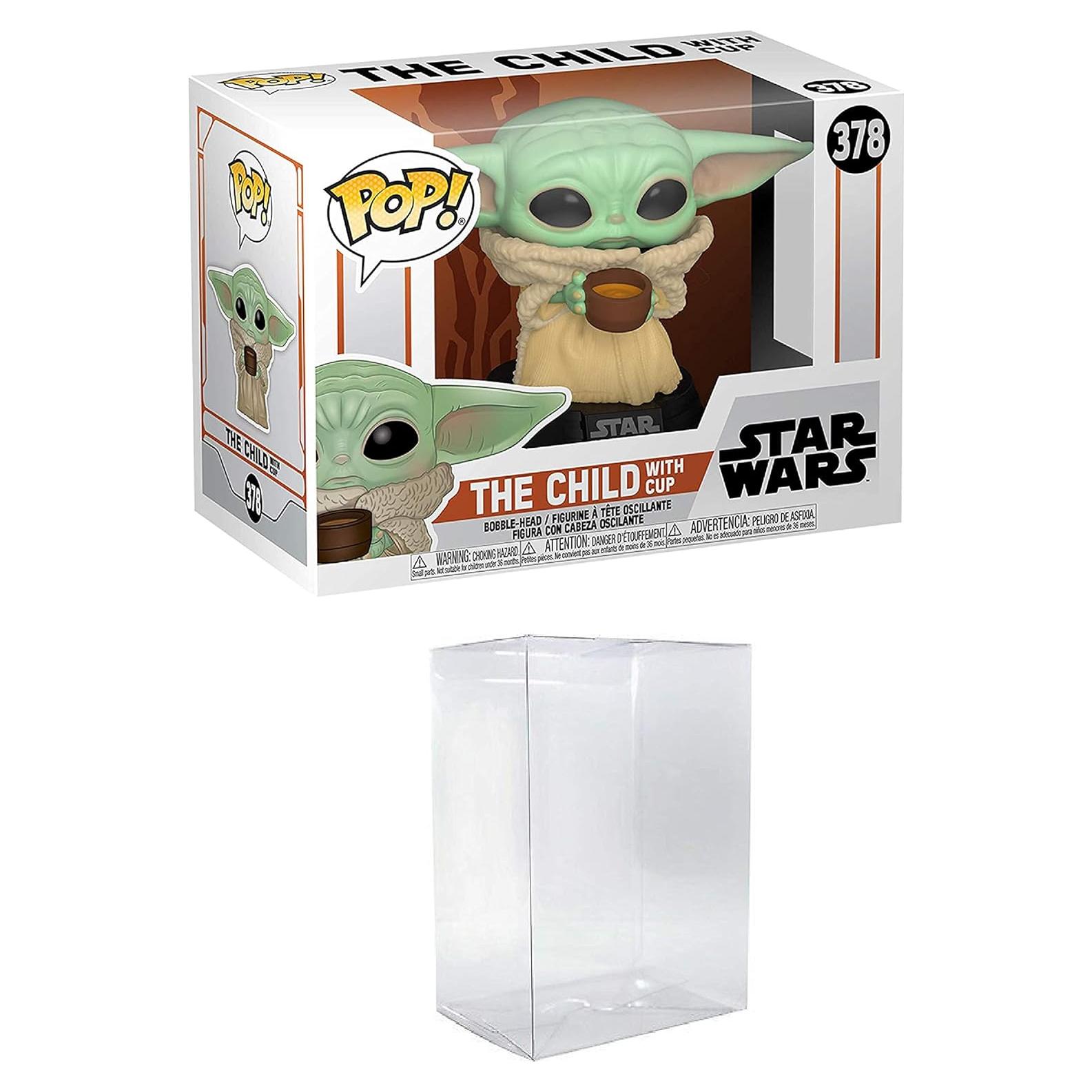 Figura de Vinilo Pop! Funko Star Wars Grogu con Taza 9.5cm