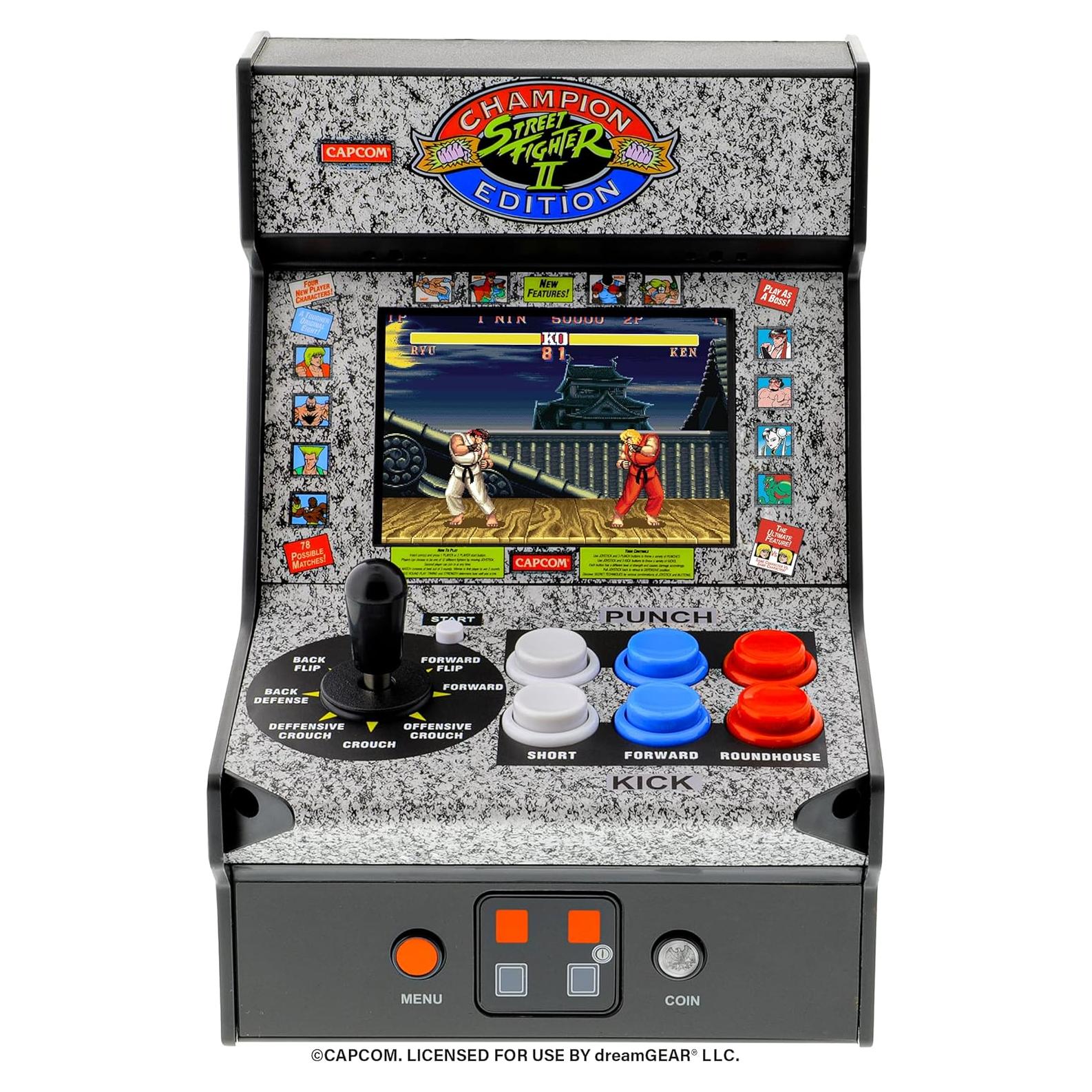 Mi Arcade Street Fighter II Edición Campeón Mini 19.05 cm