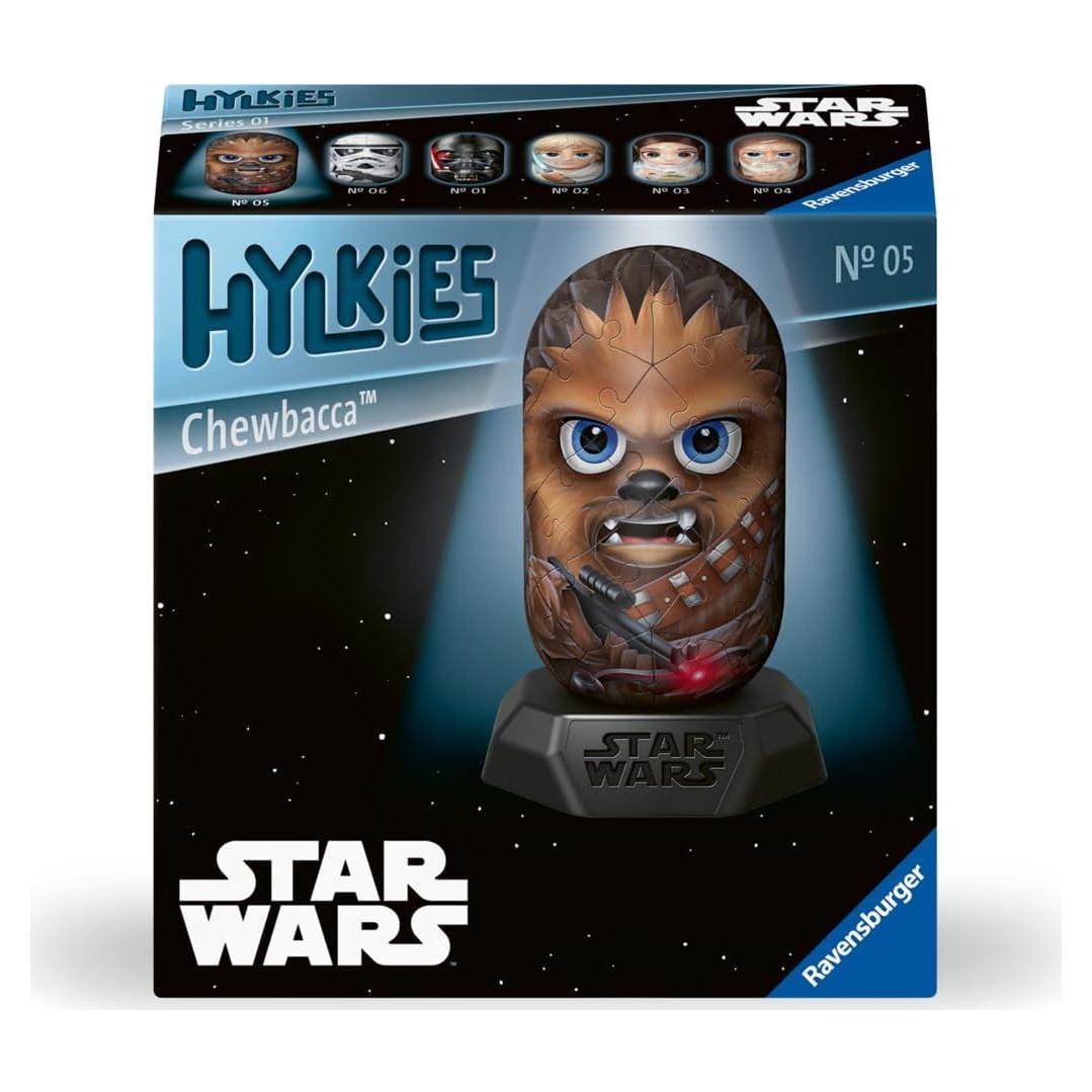Figura Coleccionable Hylkies Chewbacca Ravensburger 3D 12.6 cm