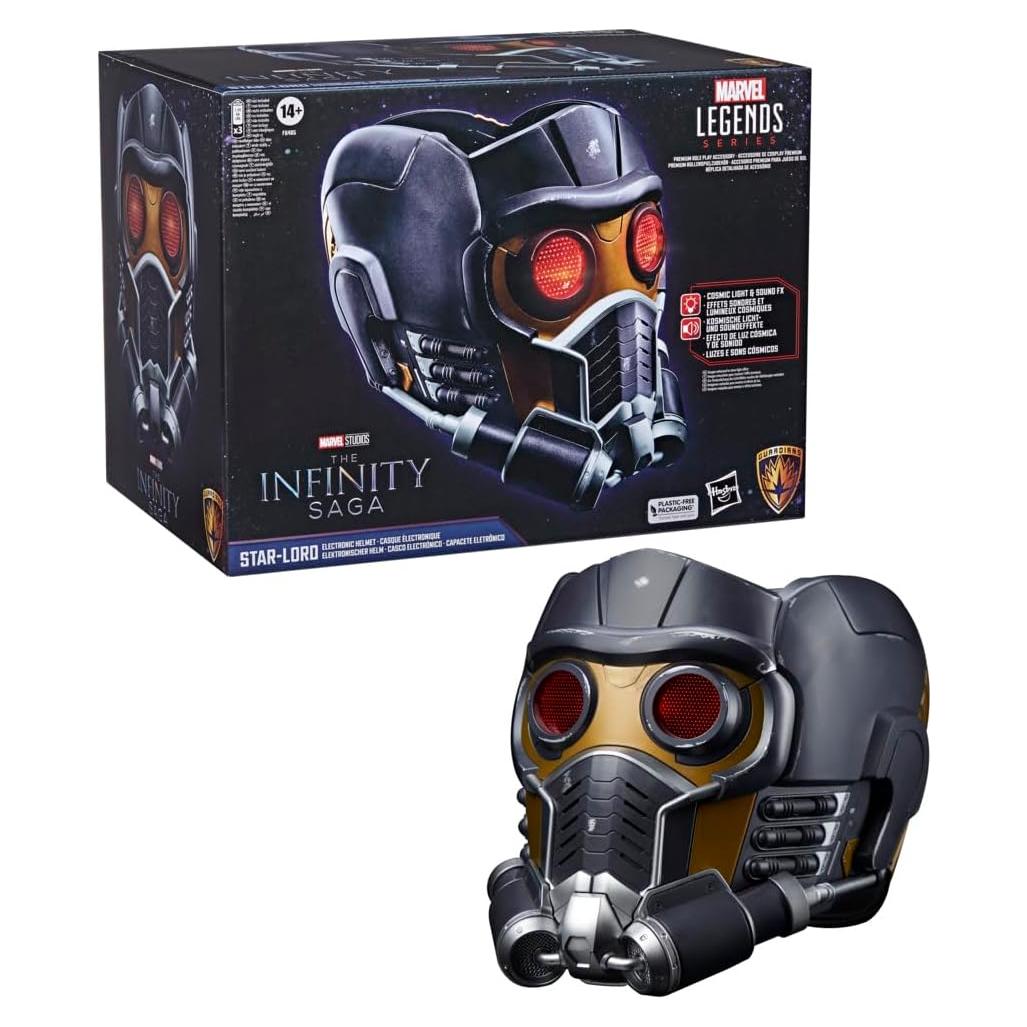 Casco Electrónico Star-Lord Marvel Legends 1:1 con Luz y Sonido