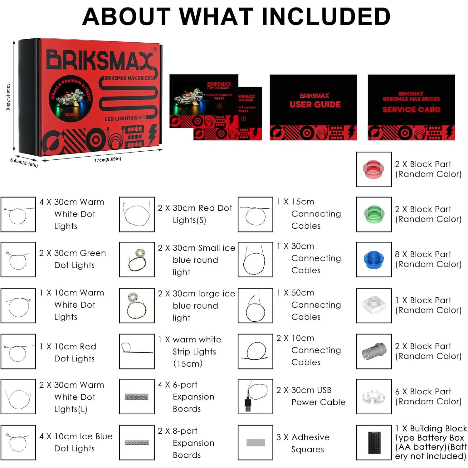 Kit de Iluminación LED BRIKSMAX para LEGO 75357 Ghost & Phantom II