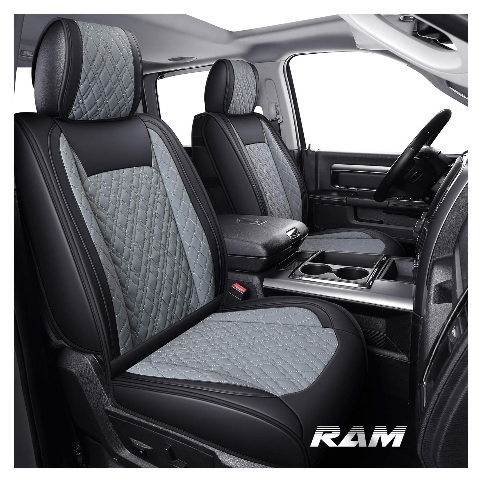Funda de Asientos YIERTAI para Dodge Ram 2009-2025 Gris Completo