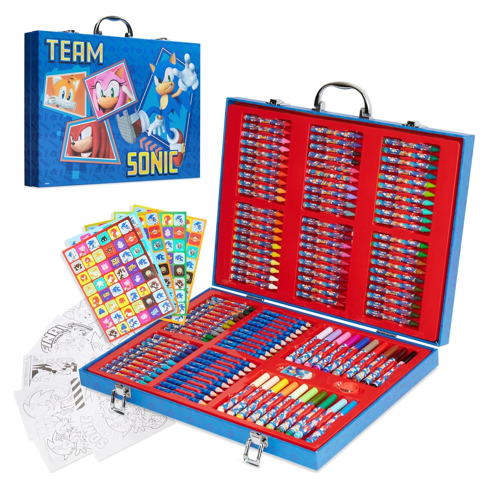 Kit de Dibujo Sonic The Hedgehog 137 Piezas Estuche Arte