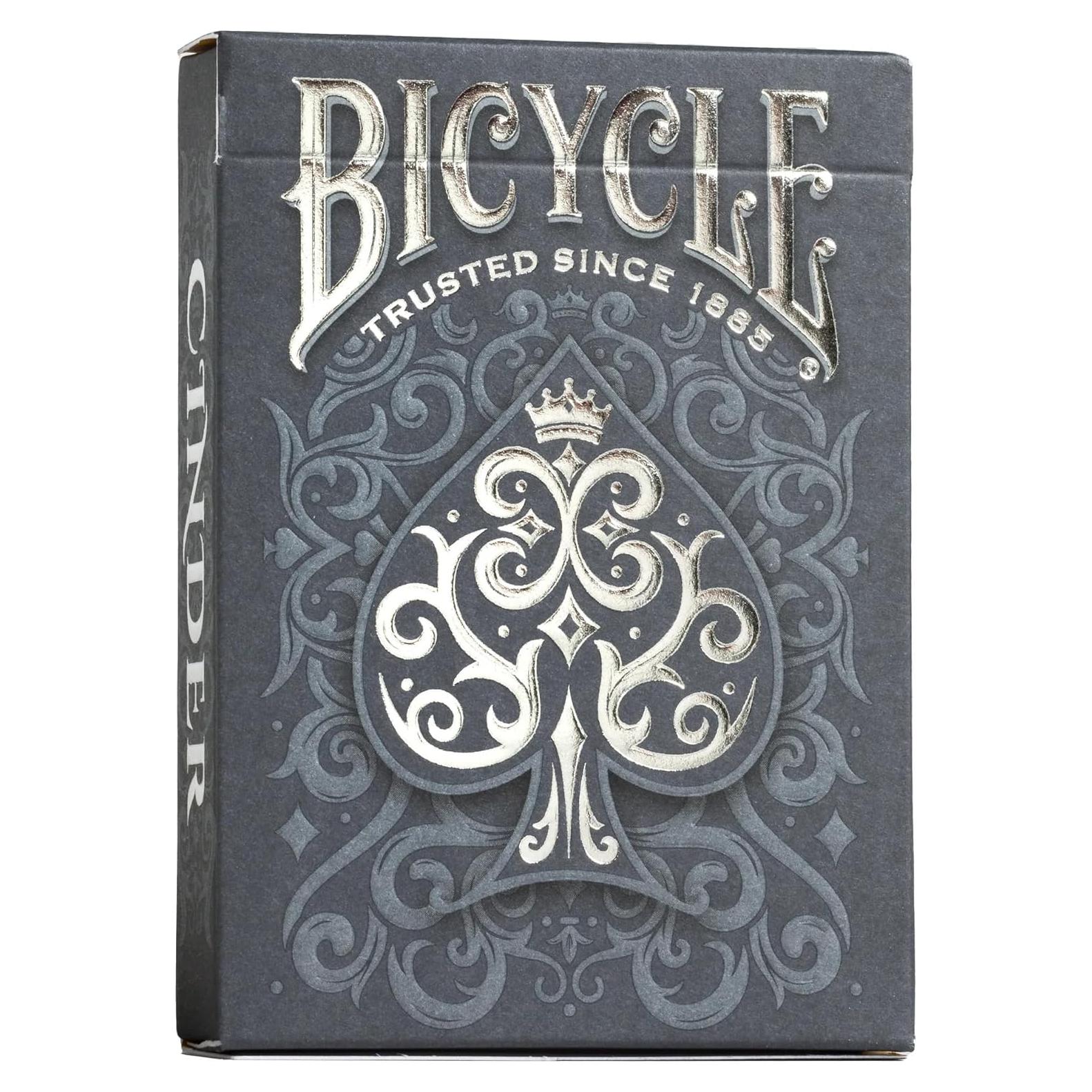 Baraja de Cartas Bicicleta Cinder Premium Foil Plateado