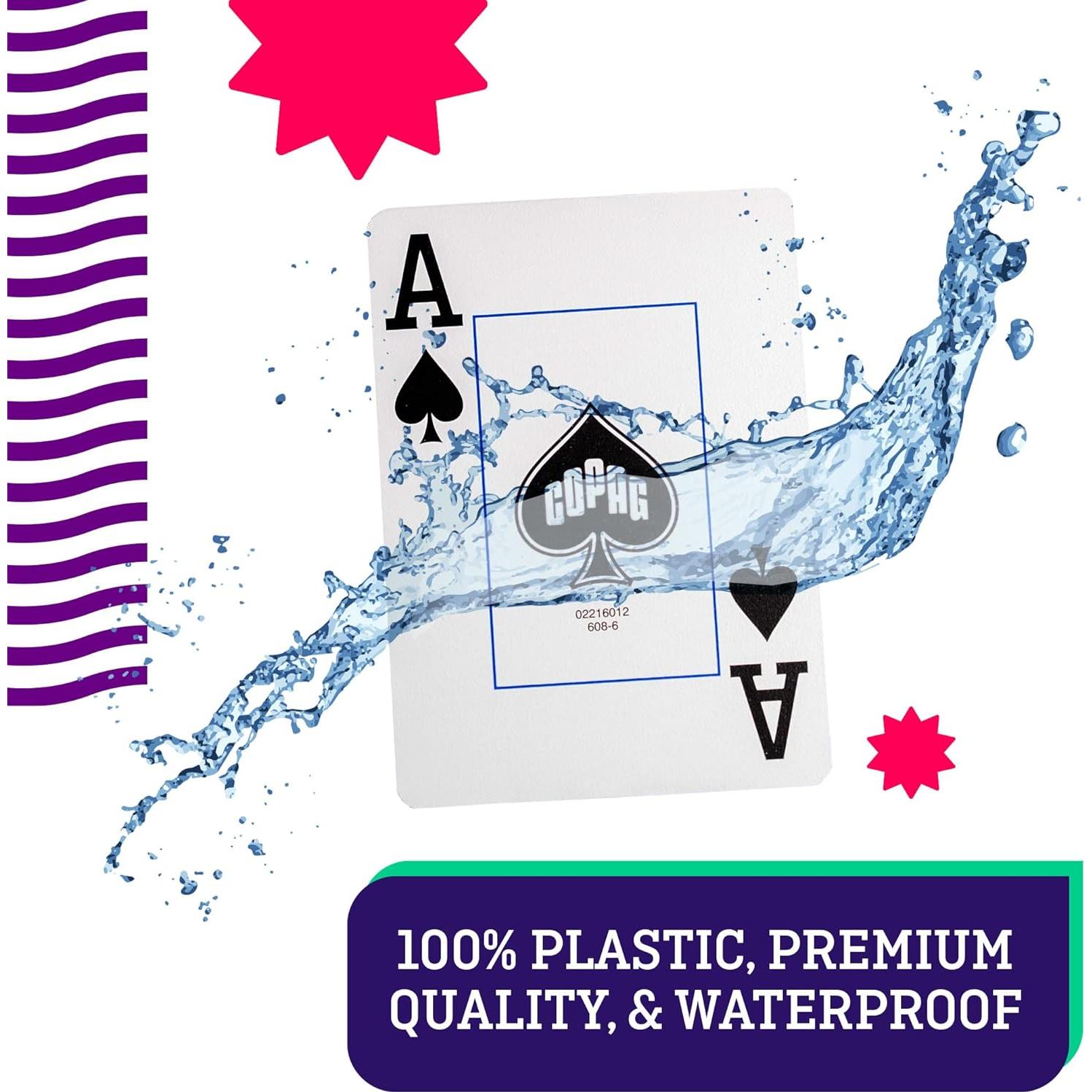 Copag 1546 Cartas de Juego de Plástico Jumbo 1 Set