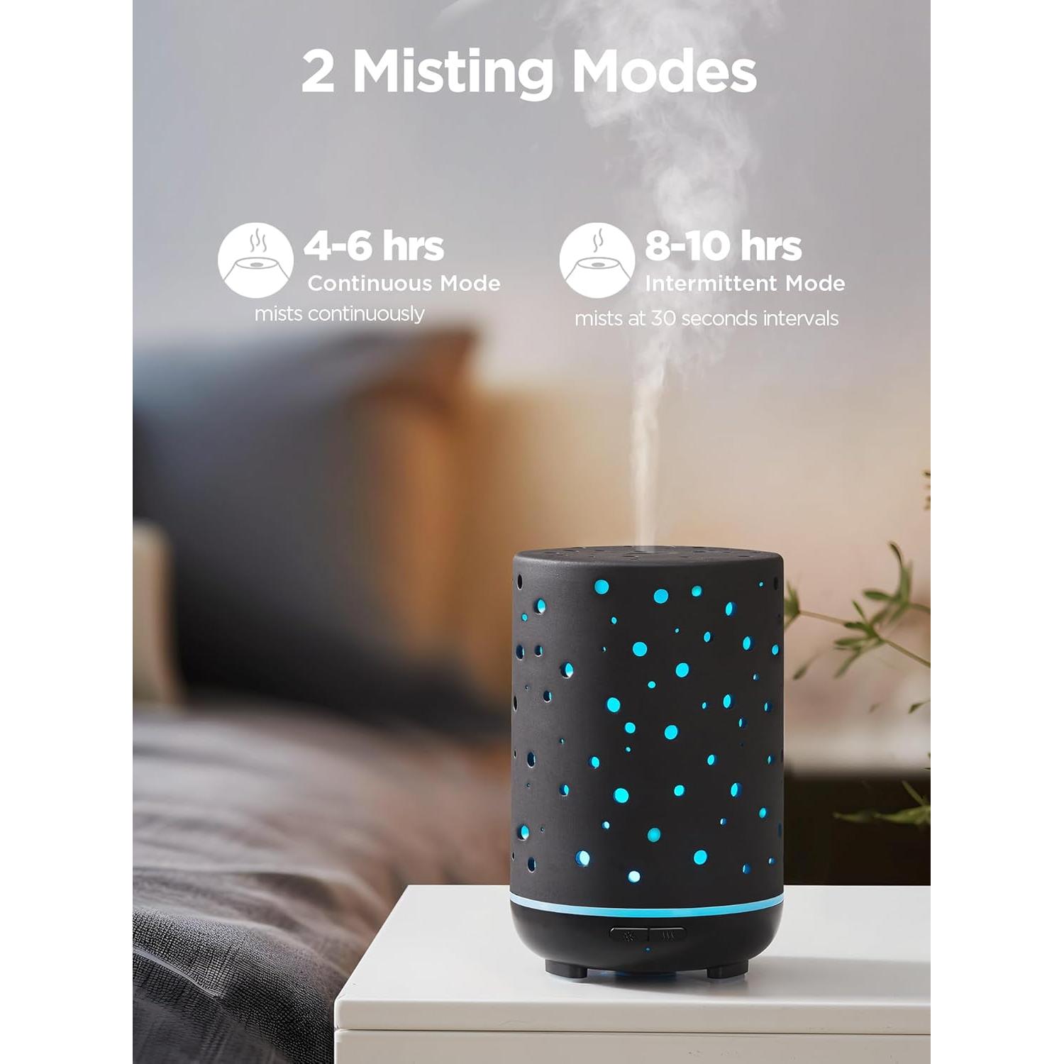 Difusor de Aceite Esencial InnoGear AD15-BR 150ml Cerámica Negra