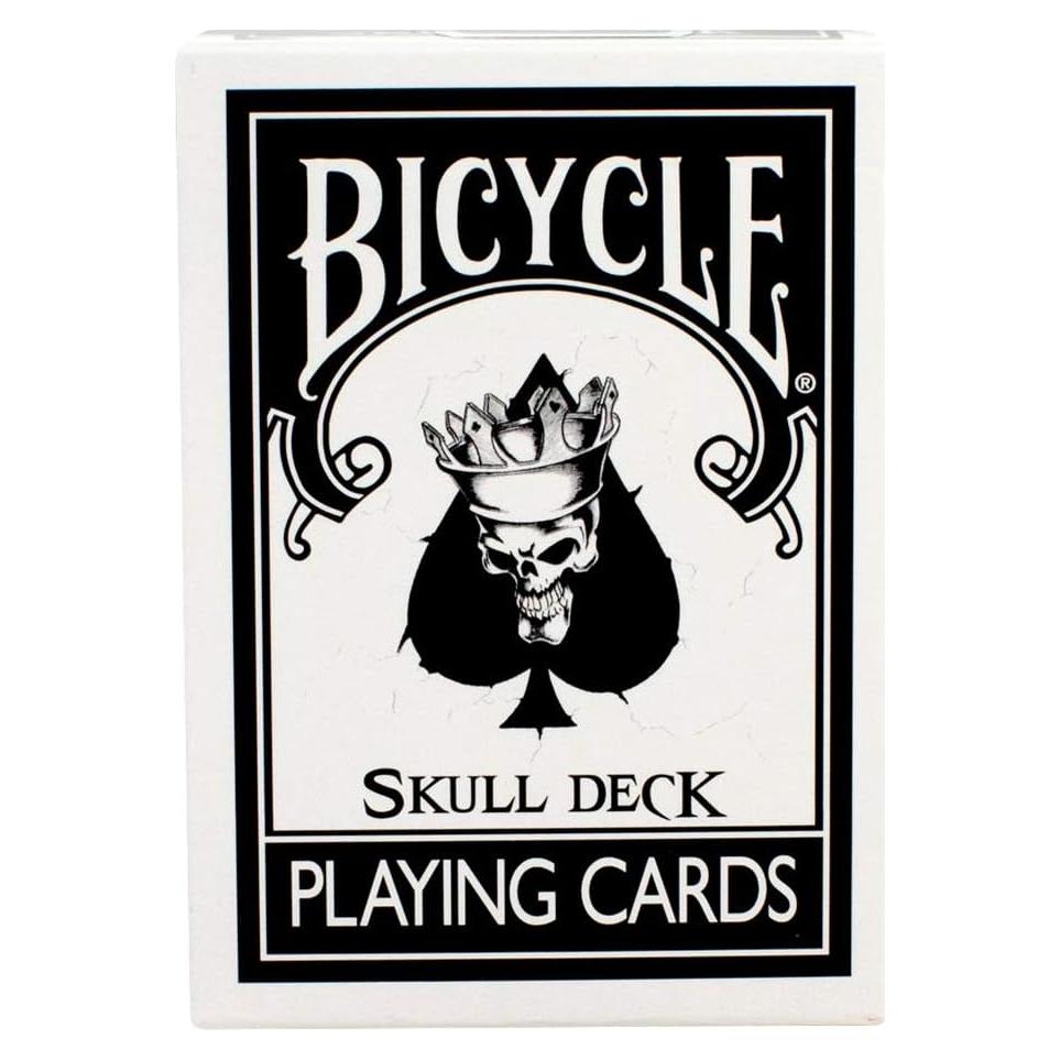 Baraja de Jugar Bicycle Skull con 4 Cartas de Magia