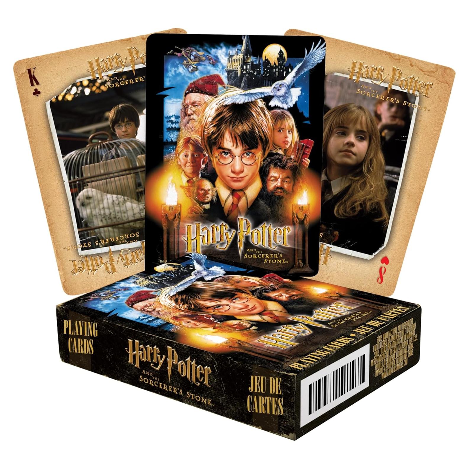 Baraja de Cartas Harry Potter AQUARIUS - Piedra Filosofal 54 Cartas