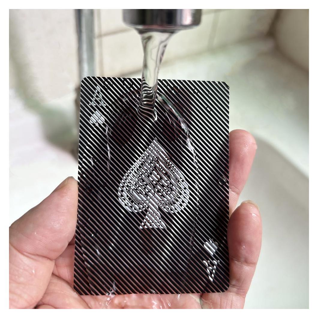 Baraja de Cartas de Juego Transparentes e Impermeables 54 Piezas