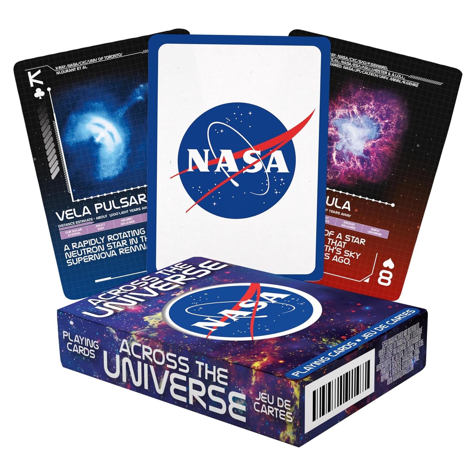 Baraja de Cartas Temática NASA Aquarius - 54 Cartas con Diseño Único