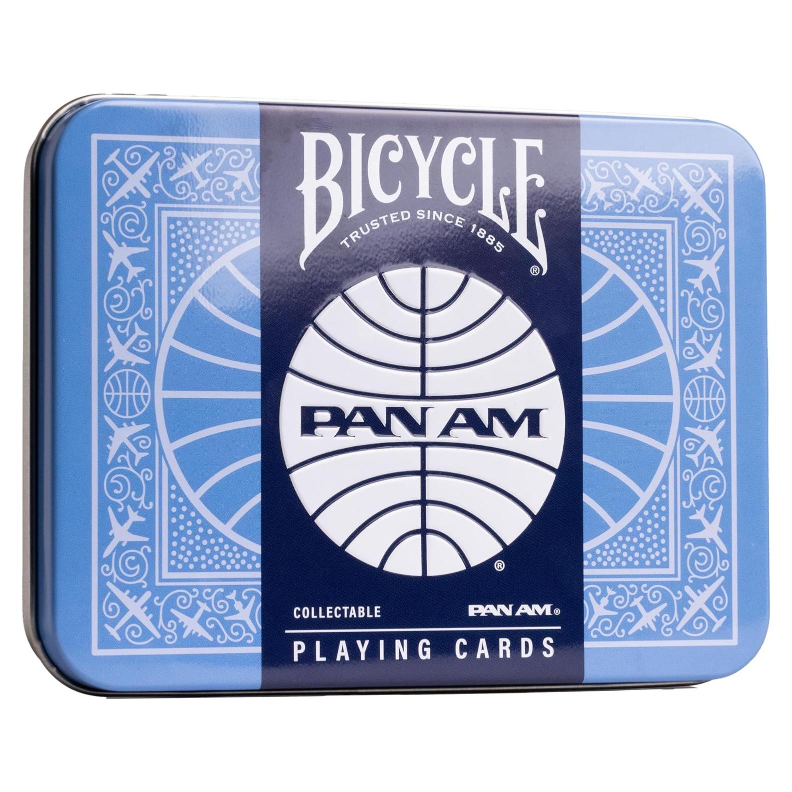 Barajas de Juego Bicycle Pan Am - 2 Paquetes en Lata de Viaje