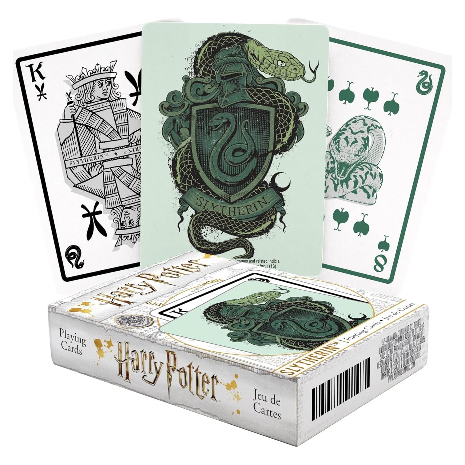 Baraja de Cartas Harry Potter Slytherin AQUARIUS 54 Piezas