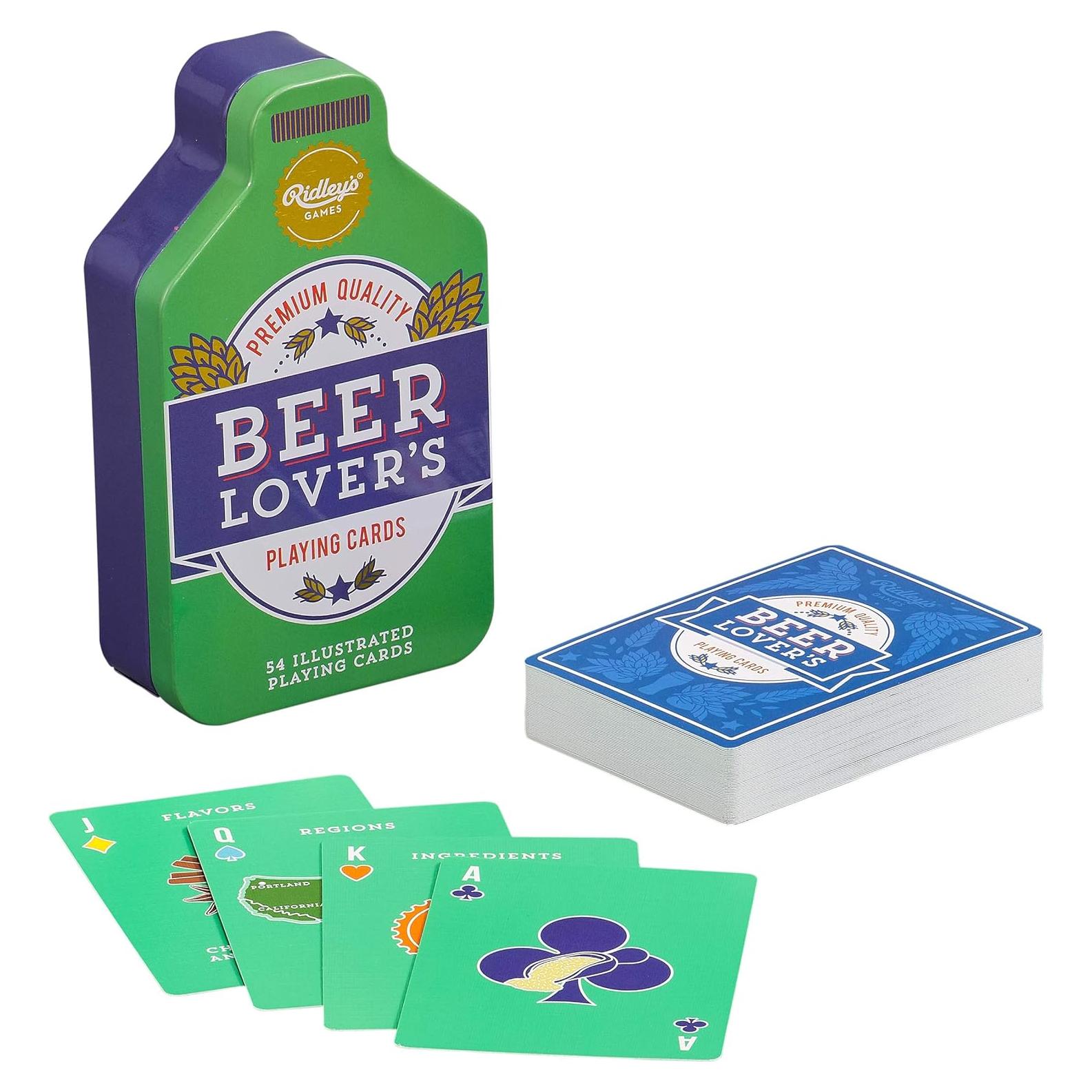 Baraja de Cartas de Cerveza Ridley - 54 Cartas Ilustradas