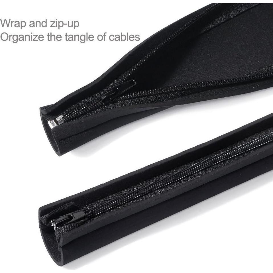 JOTO Paquete de 4 Fundas para Cables 50,8 cm - Negro