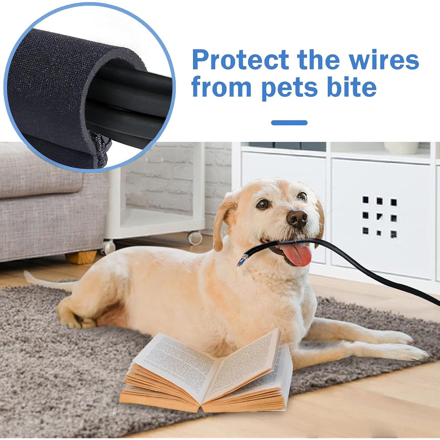 JOTO Paquete de 4 Fundas para Cables 50,8 cm - Negro