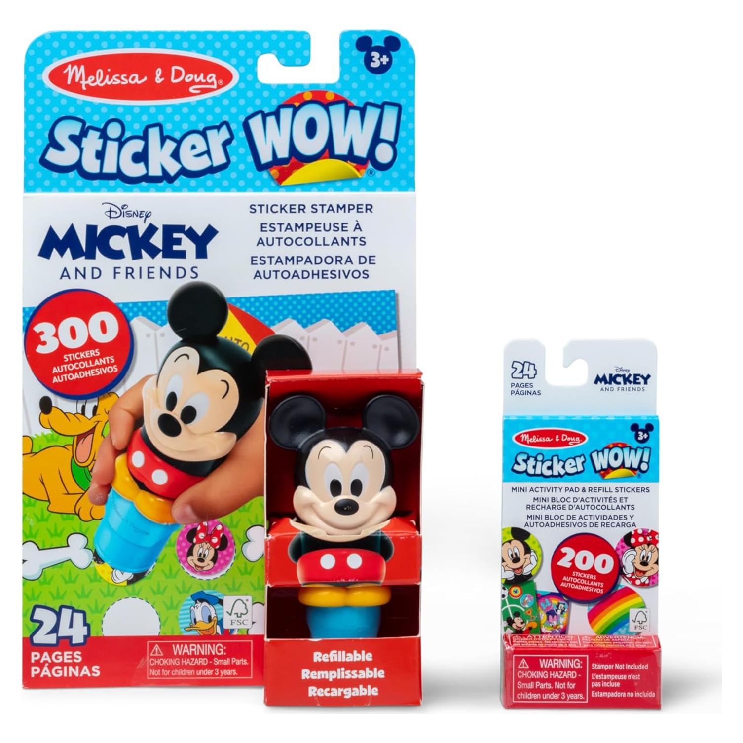 Melissa & Doug Sticker WOW! Mickey Mouse 500 Stickers y Bloc