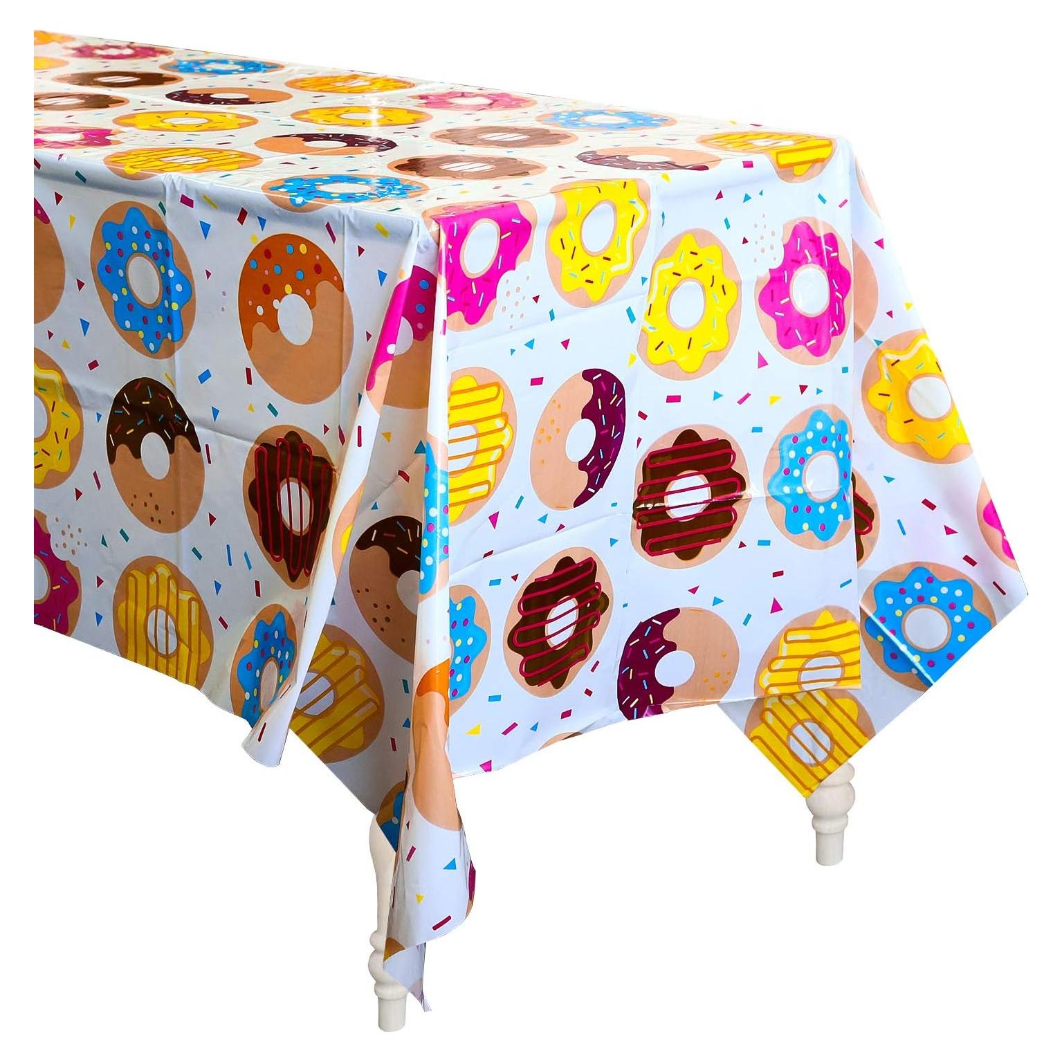 Mantel de Fiesta Donut BeYumi 4 Pack 180x108 cm Desechable