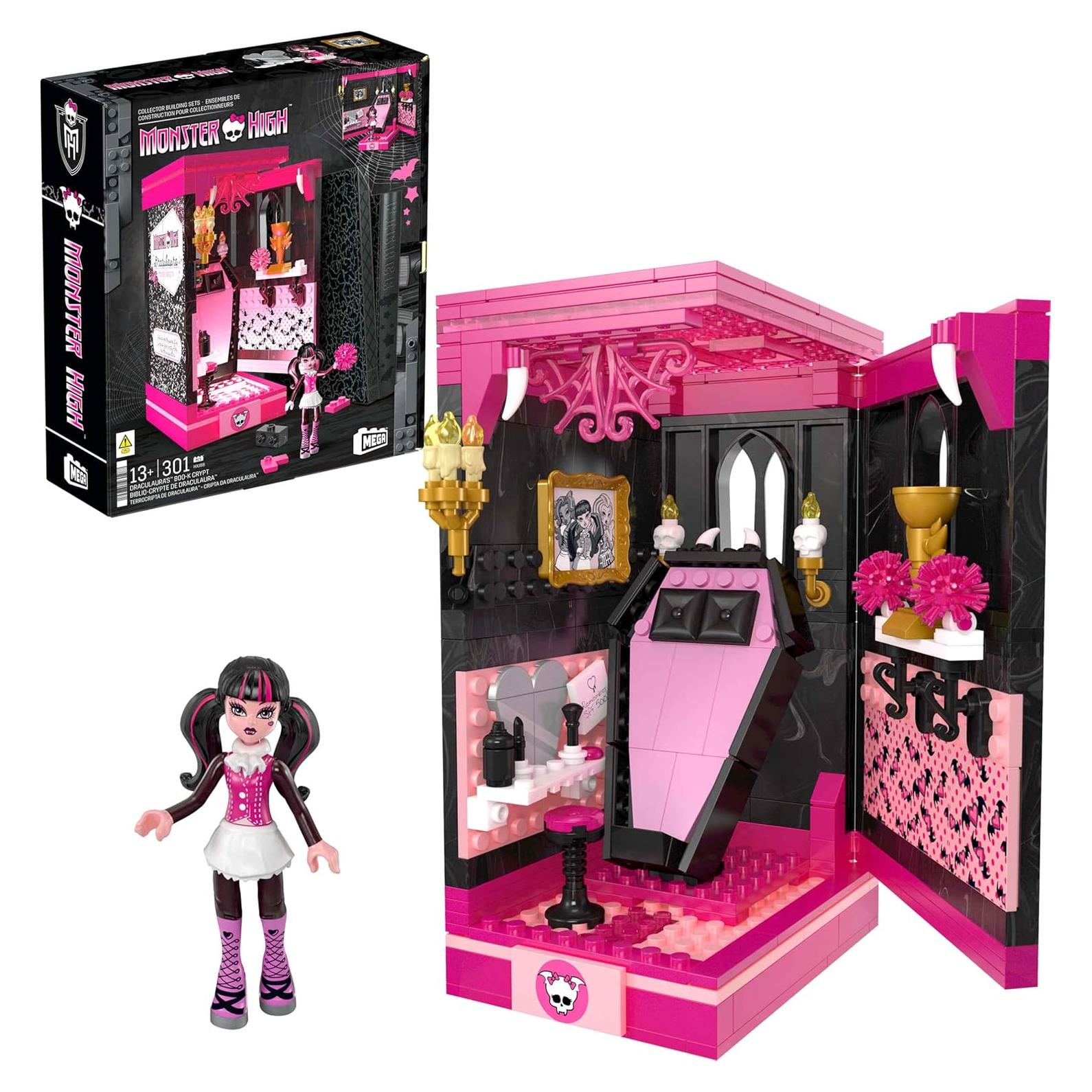 Set de Construcción Monster High Draculaura Cripta Boo 301 Piezas