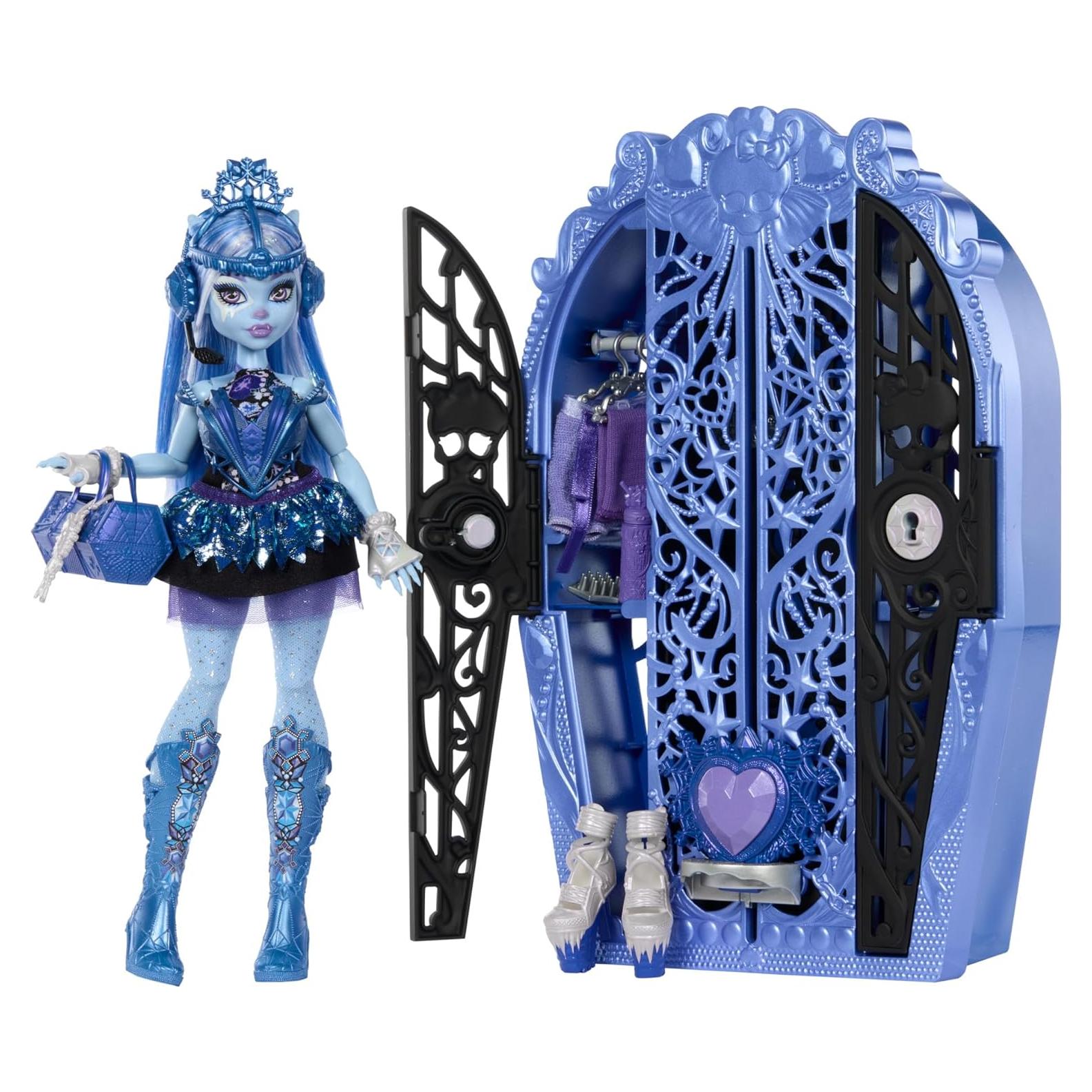 Muñeca Abbey Bominable con Armario y Accesorios Monster High