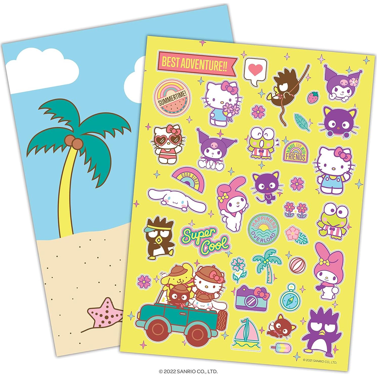 Bloc de Stickers Hello Kitty y Amigos - 350 Stickers para Colorear