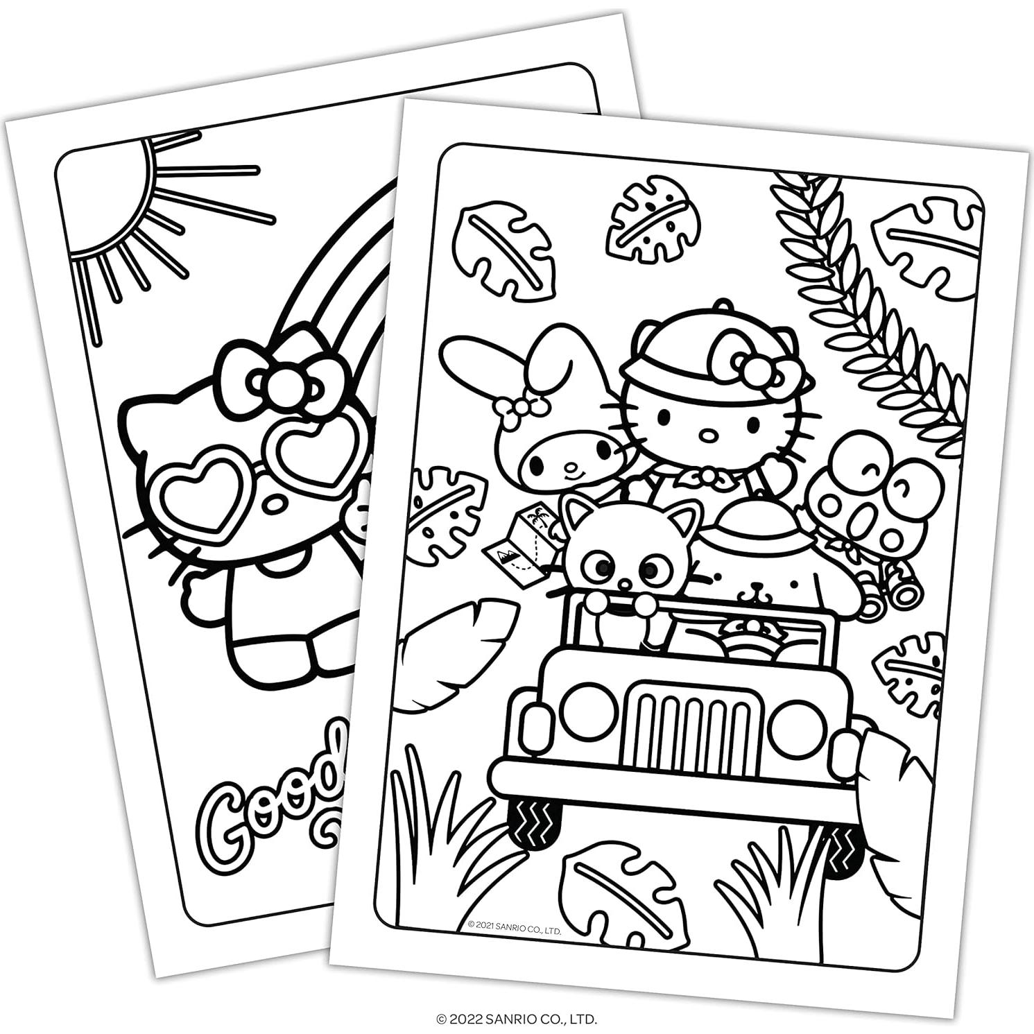 Bloc de Stickers Hello Kitty y Amigos - 350 Stickers para Colorear