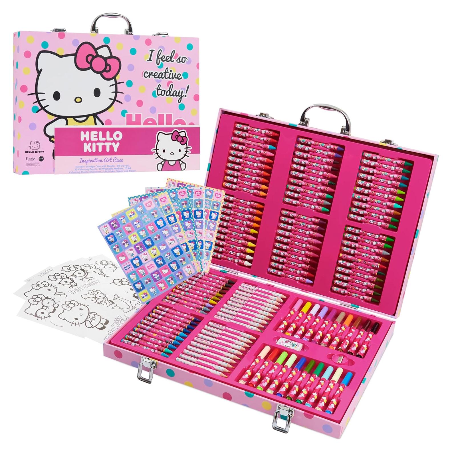 Set de Dibujo Hello Kitty 137 Piezas para Niños 4-12 Años