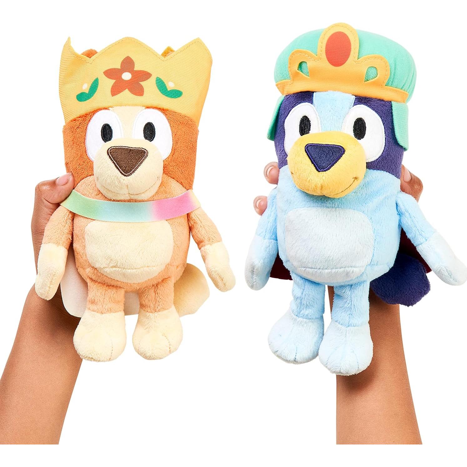 Paquete de Peluches Bluey y Bingo Royal - 17 cm y 20 cm