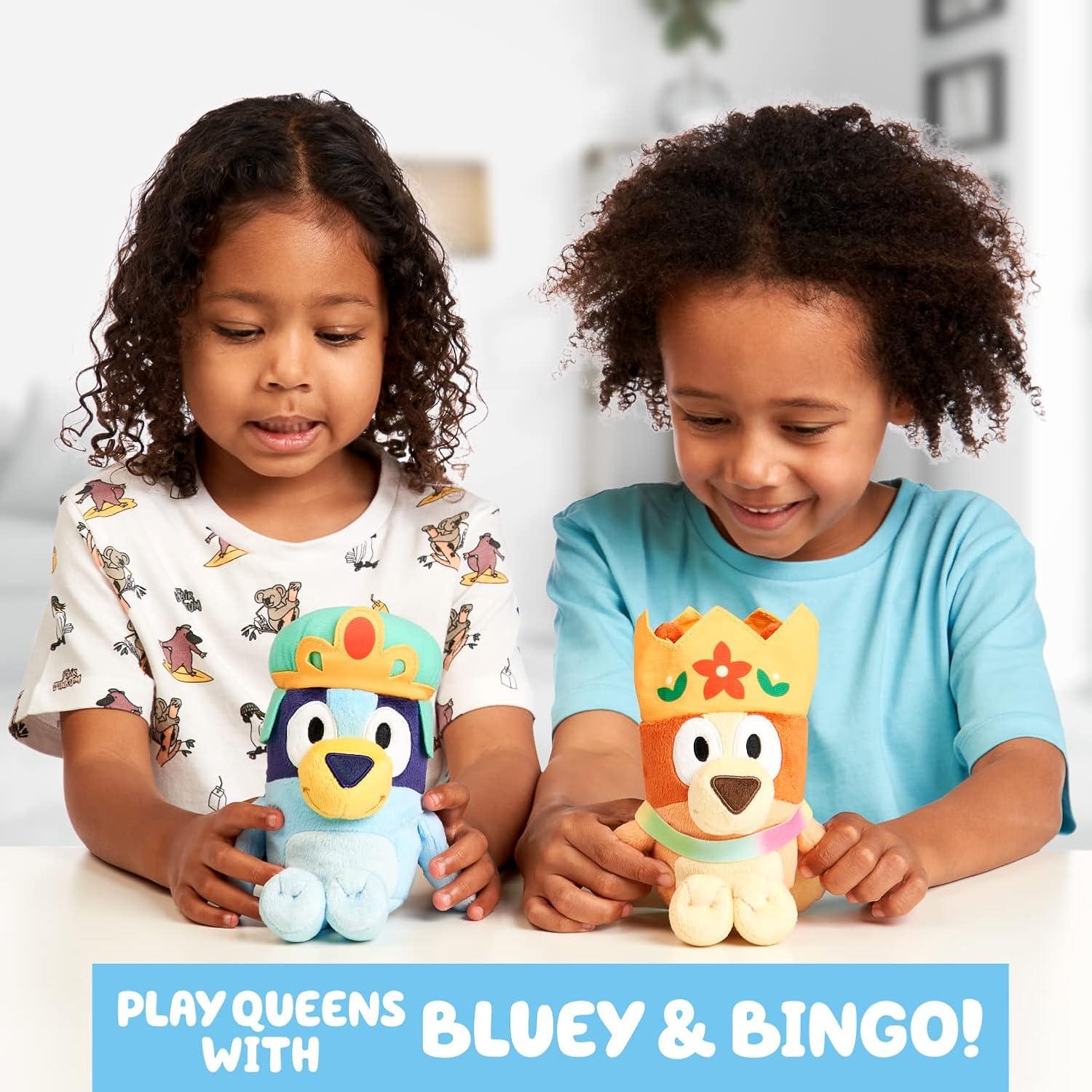 Paquete de Peluches Bluey y Bingo Royal - 17 cm y 20 cm