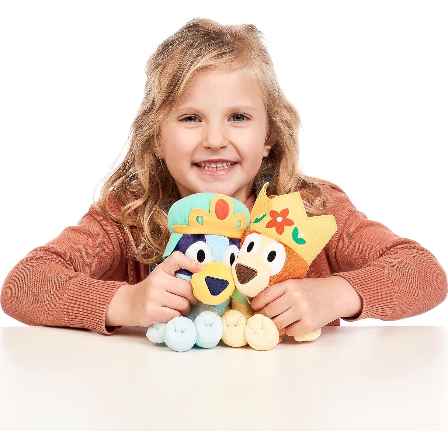 Paquete de Peluches Bluey y Bingo Royal - 17 cm y 20 cm